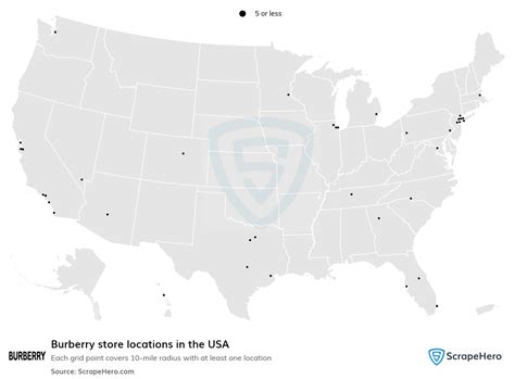 burberry us locations